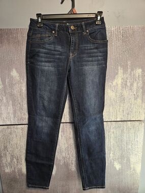 1822 Denim Dark Blue Skinny Stretch Jeans
